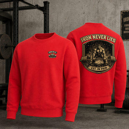 IRON NEVER LIES Sweatshirt Herren | Oldschool Gymwear