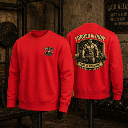 FORGED IN IRON Sweatshirt Herren | Oldschool Gymwear