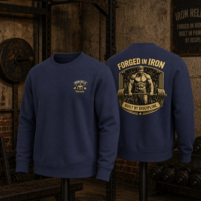 FORGED IN IRON Sweatshirt Herren | Oldschool Gymwear