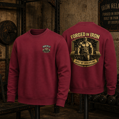 FORGED IN IRON Sweatshirt Herren | Oldschool Gymwear