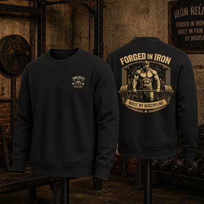 FORGED IN IRON Sweatshirt Herren | Oldschool Gymwear
