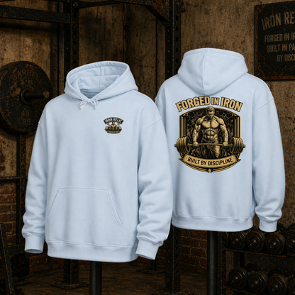 FORGED IN IRON Hoodie Herren | Oldschool Gymwear