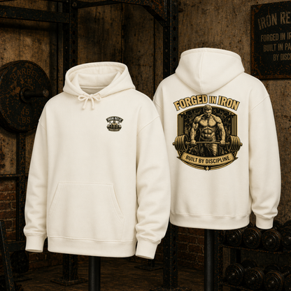 FORGED IN IRON Hoodie Herren | Oldschool Gymwear