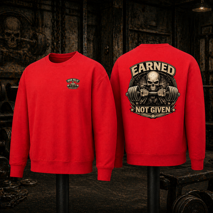 EARNED NOT GIVEN Sweatshirt Herren | Oldschool Gymwear