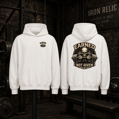 EARNED NOT GIVEN Oversized Hoodie Herren | Oldschool Gymwear