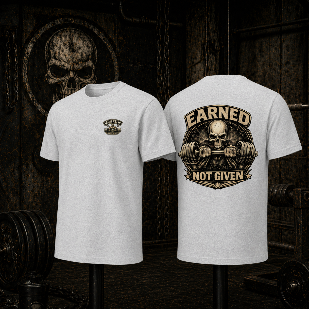 EARNED NOT GIVEN T-Shirt Herren | Oldschool Gymwear