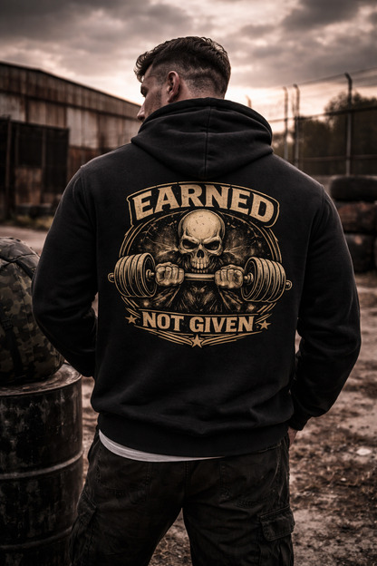 EARNED NOT GIVEN Hoodie Herren | Oldschool Gymwear