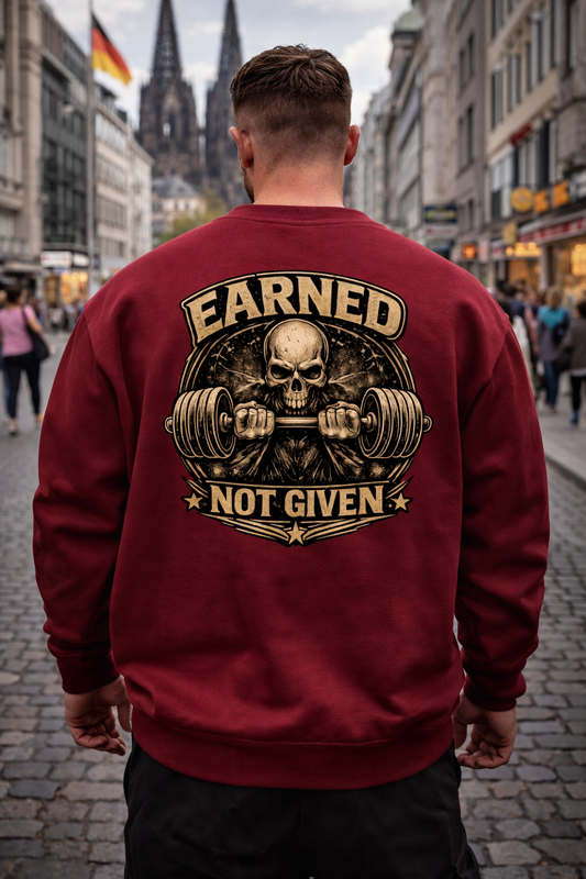 EARNED NOT GIVEN Sweatshirt Herren | Oldschool Gymwear