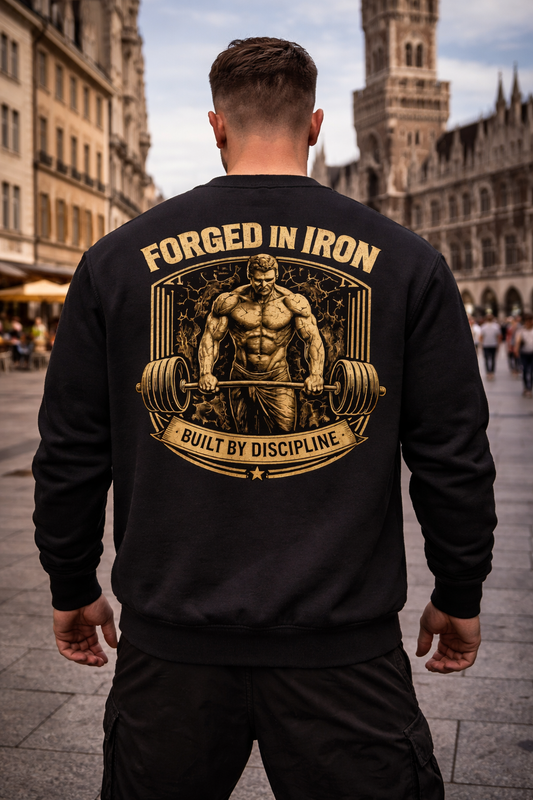 FORGED IN IRON Sweatshirt Herren | Oldschool Gymwear